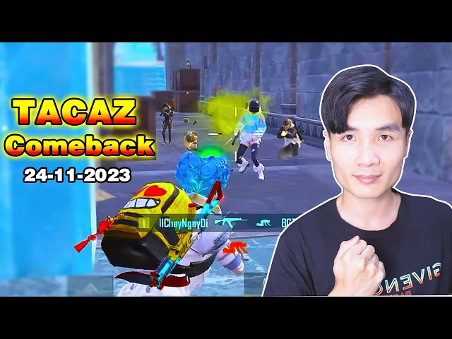 Tacaz makes a comeback after the accident | Gameplay 1vs4 PUBG Mobile