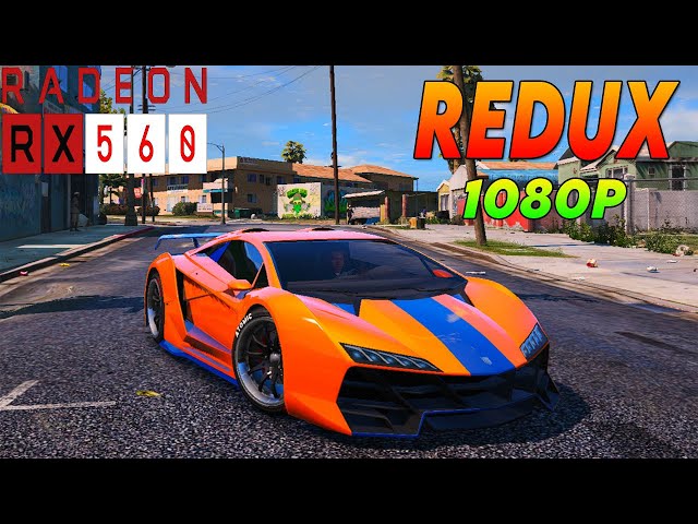 GTA 5 Redux Test On RX 560 | 1080p Gameplay