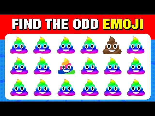 60 puzzles for GENIUS | Find the ODD One Out - Emoji Edition 🍟