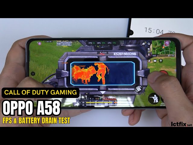 Oppo A58 Call of Duty Mobile Gaming test CODM | Helio G85