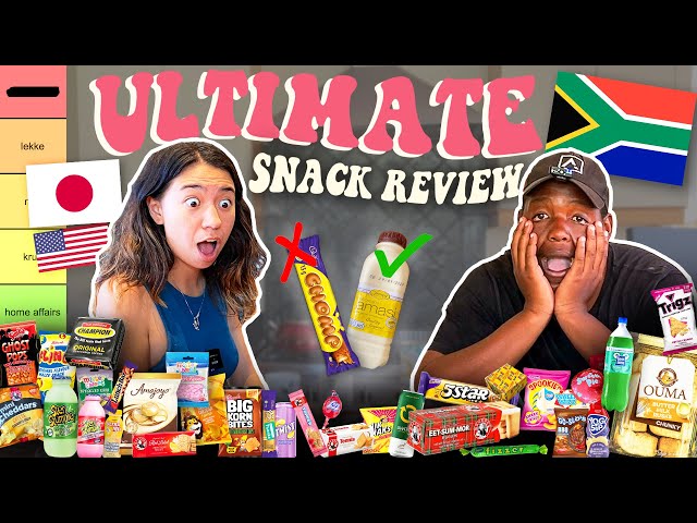 Japanese-American Tries 50+ South African Snacks 🇿🇦✨
