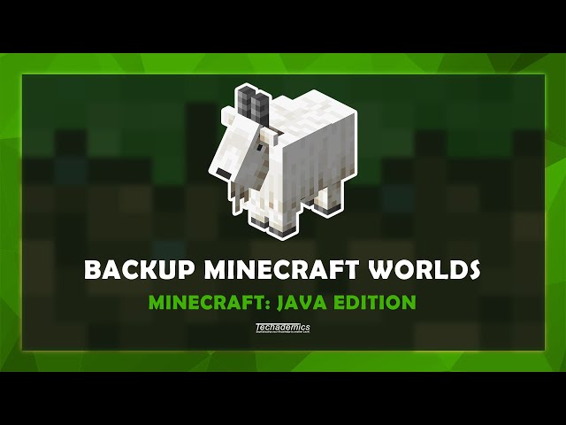 How To Backup and Load Worlds In Minecraft Java Edition - (Quick & Easy)