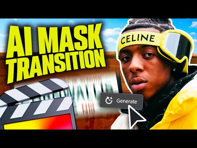 SICK Music Video MASK TRANSITION with AI in FCPX!
