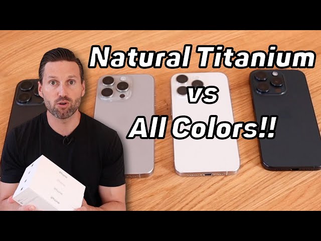 iPhone 15 Pro NATURAL TITANIUM vs EVERY COLOR!! (Is this the BEST IPHONE 15 PRO COLOR??)