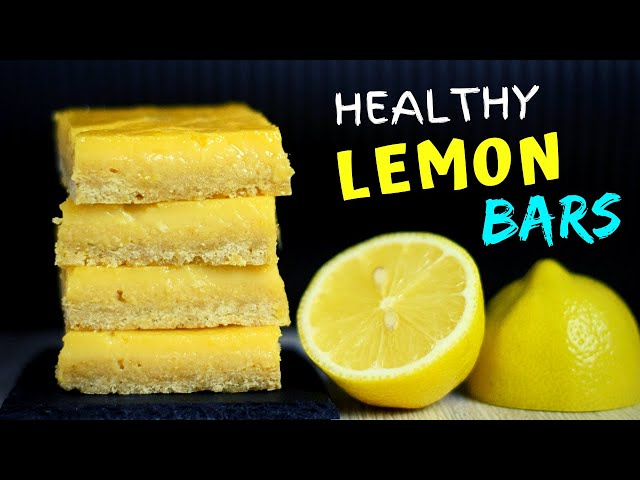 Easy Healthy Lemon Bars (5 ingredients!)