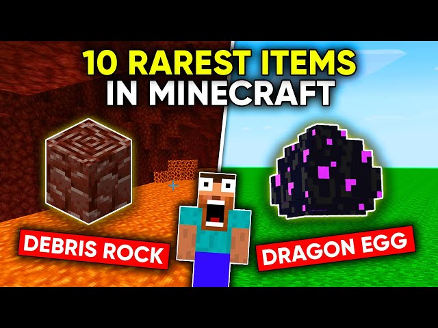 10 *RAREST* ITEMS in MINECRAFT Only Pro Gamers Can Find!