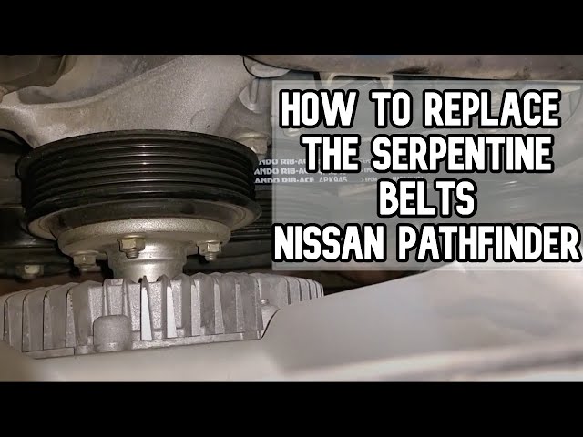 How to replace the serpentine belts in your car | Nissan Pathfinder DIY video | #diy #serpentine