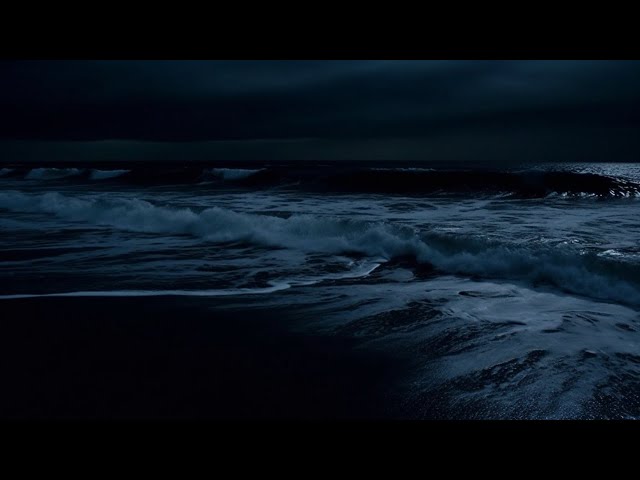 Ocean Waves for Restful Slumber | Dark Screen Ambiance | Ocean Sounds to Sleep, Study and Chill