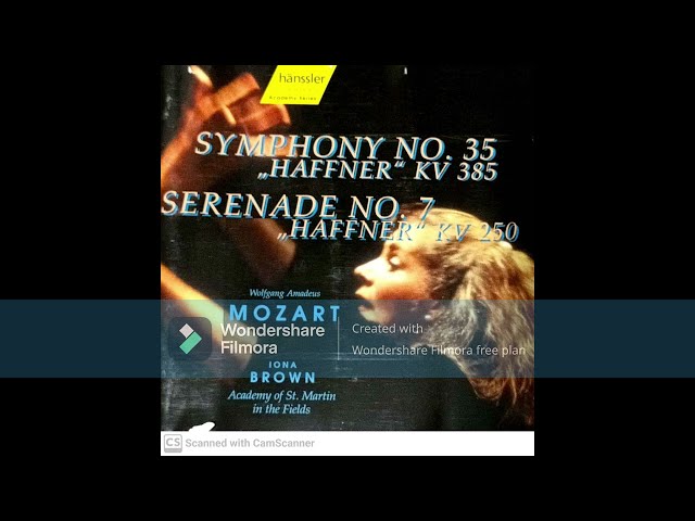 Academy of St Martin in the Fields Mozart Haffner Serenade - Allegro maestoso / Allegro molto