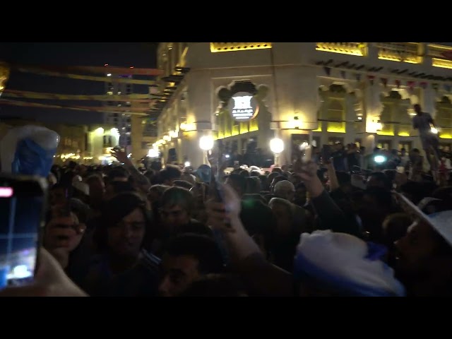 Argentina Fans Supporters at Souq Waqif || FIFA World Cup Qatar 2022