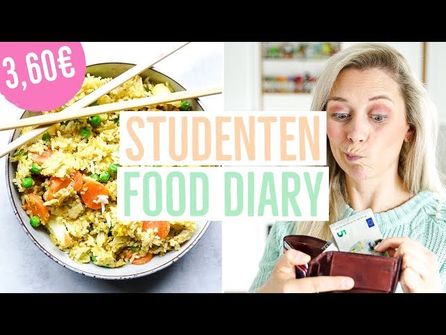 GÜNSTIG KOCHEN FÜR 3,60€ | Gesund Essen mit wenig Geld | Studenten Food Diary