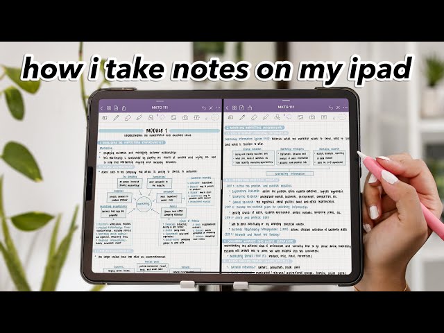 how i take neat & effective notes on my ipad pro!