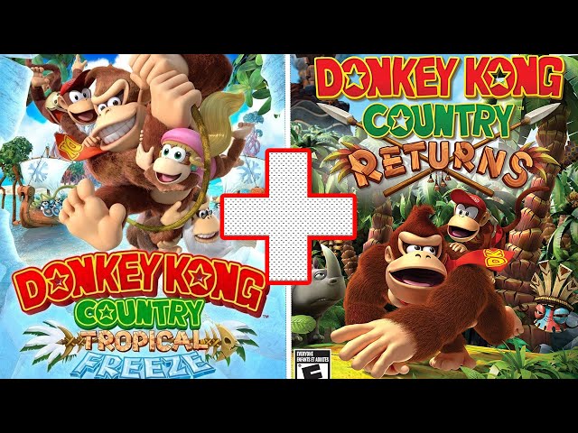 Donkey Kong Country Tropical Freeze + Country Returns Full Game (No Damage)