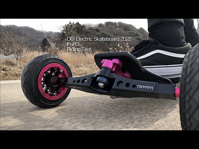 #135 DIY electric skateboard 2022 Part3 - Riding Test / TRAMPA/FLIPSKY Parts