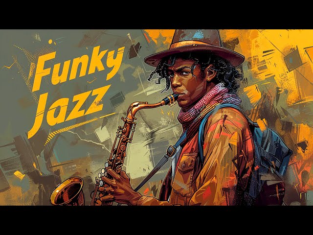 Funky Jazz Saxophone Fusion 🎷 Uplifting Instrumental Tunes For Relaxation, Study And Work