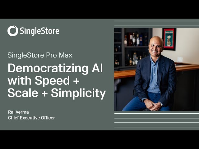 Democratizing AI with Speed + Scale + Simplicity