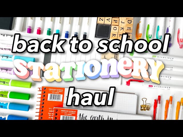 HUGE Back to School Stationery Haul (w/ swatches)!!