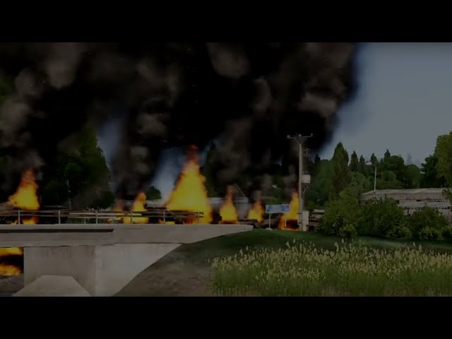Massive fire!! Dozens of Enemies Ambushed on the Bridge  • Destroy Targets