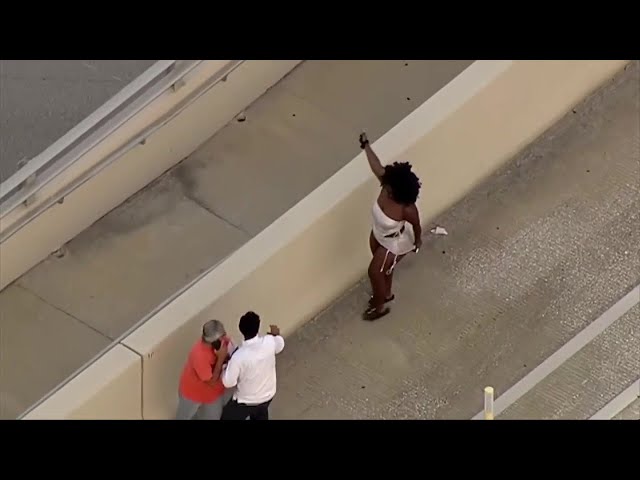 Woman arrested after fight breaks out following major crash on MacArthur Causeway