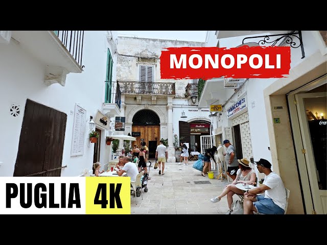 PUGLIA, ITALY 🇮🇹 [4K] Monopoli — Walking Tour