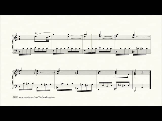 Mozart, 12 Variations on Ah, vous dirai je maman, K 265 300e, Harpsichord, Var. 2