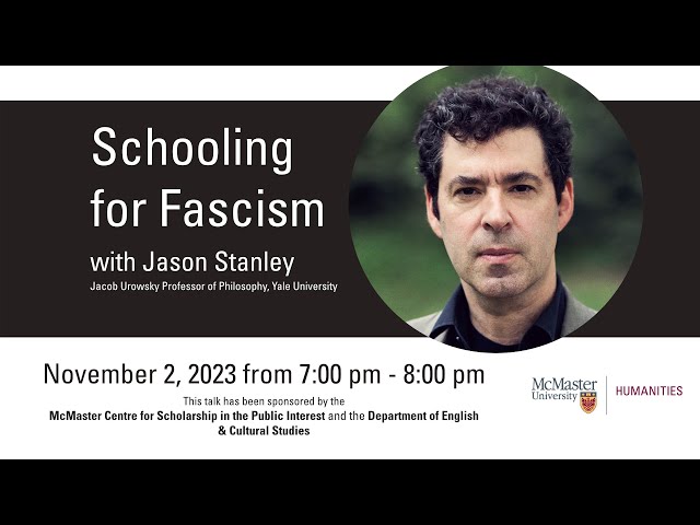 Schooling for Fascism with Jason Stanley