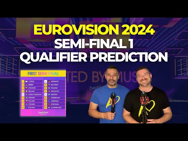 Eurovision 2024 Semi-Final 1 Qualifier Predictions
