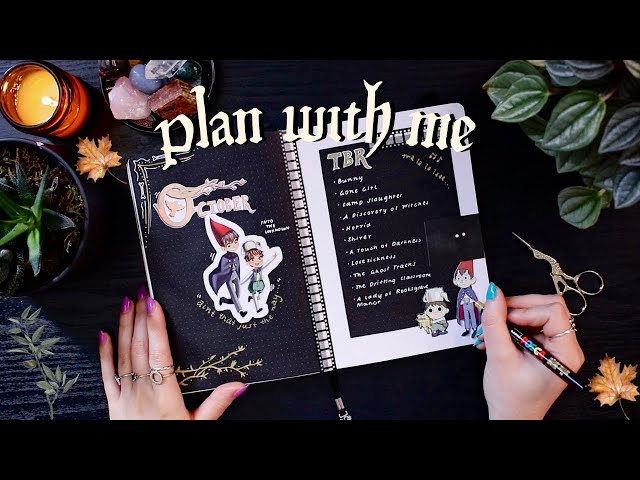 OCTOBER PLAN WITH ME | reading journal set up 🎃 over the garden wall