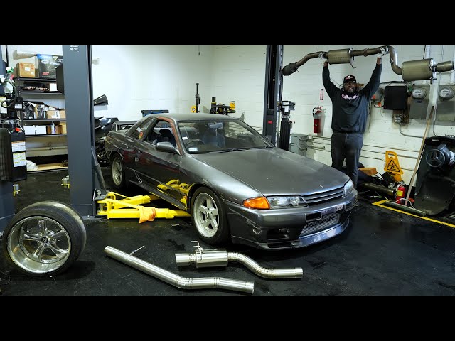Giving an R32 GTR (RB26) the exhaust it deserves