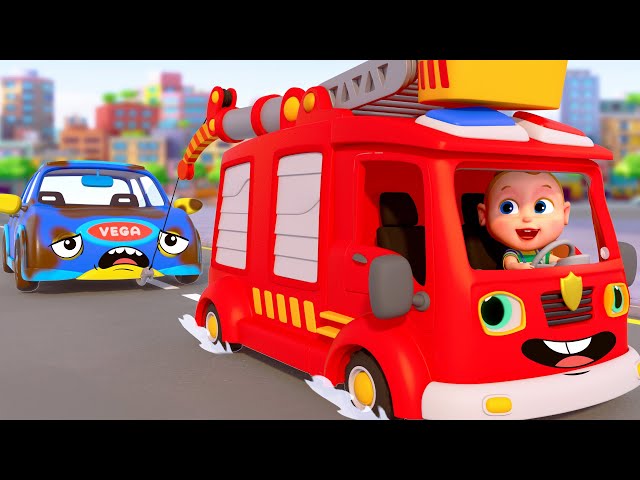 Wheels Go Round - Wheels On The Bus - 911 Police Song | Super Sumo Nursery Rhymes & Kids Songs