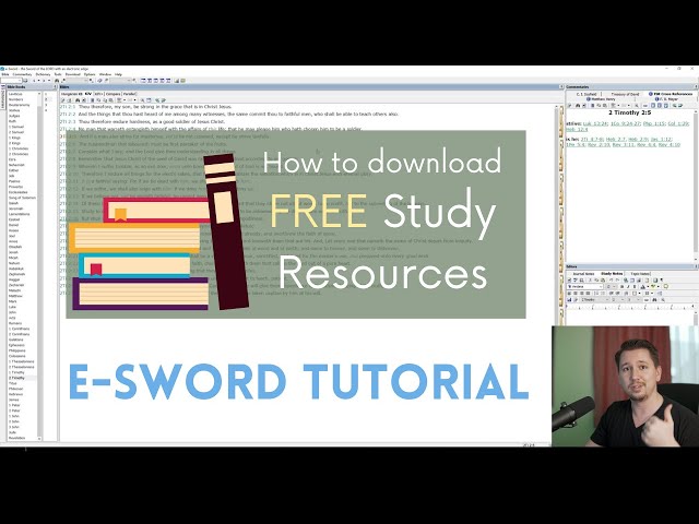 e-Sword Tutorial: How to Download Free Resources