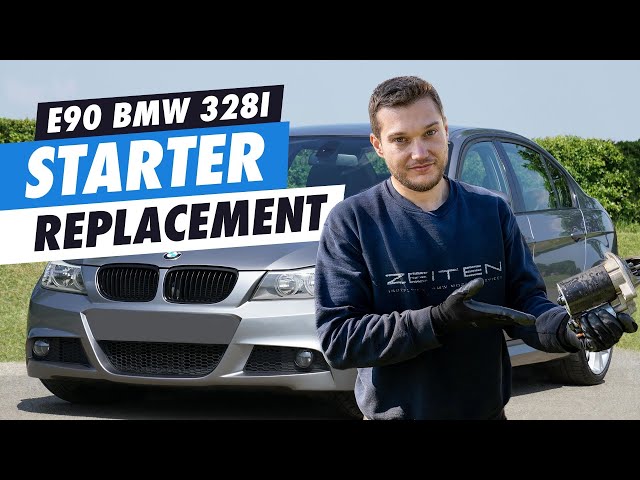 DIY E90 BMW 328i Starter Replacement FASTEST WAY