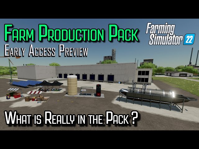 First Look At The New Farm Production Pack Dlc For Farming Simulator 22 🚜🌾