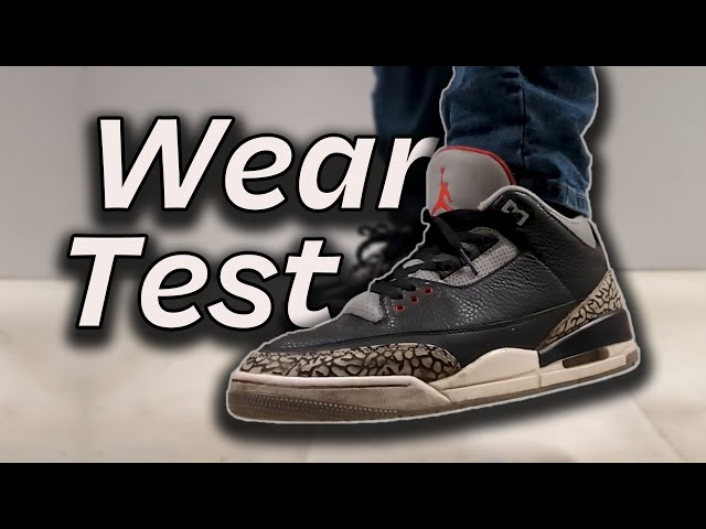 Wear Test - 3 Months in the Black Cement AJ3s // #kotd #sneakers #sneakerhead