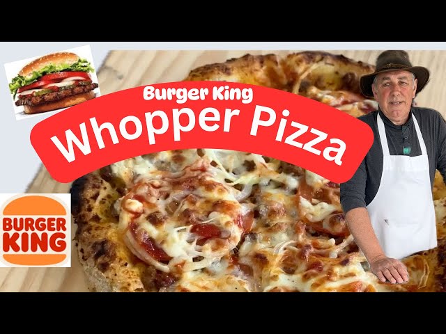 Burger King Whopper Pizza Family and Friends will love this one (Recipe in Description)