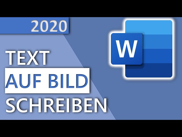 Word Text auf Bild schreiben (2020, HD)