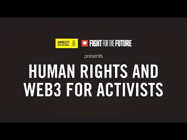 Human Rights & web3 for Activists: Salon #2 hosted by Amnesty International & Fight for the Future