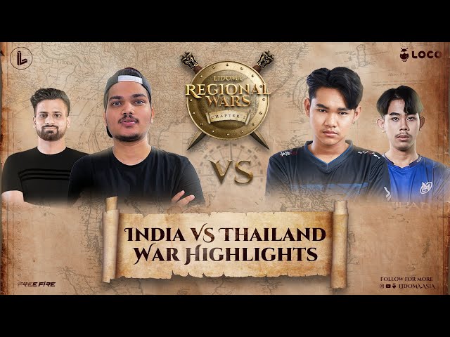 🇮🇳 India Vs Thailand 🇹🇭 Regional Wars Highlights #garenafreefire #mafias #aaa #ngx #cggg #tsg