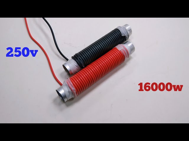 How To Make 250v 16000w Amazing Free Electric Generator In Homemade With Copper  Wire Using Magnet