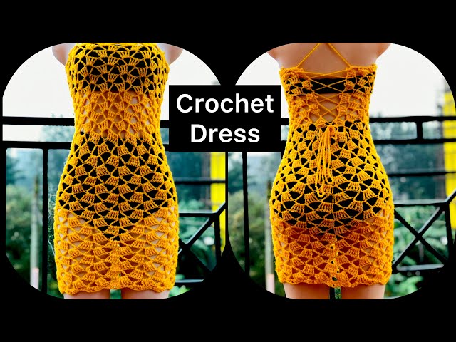 Crochet Cover Up dress | Crochet festival dress