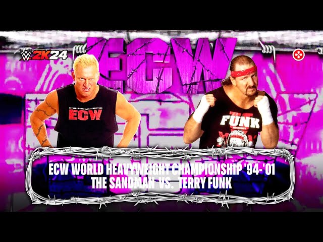 WWE 2K24: The Sandman vs. Terry Funk (Extreme Rules) | DLC 1: ECW Punk Pack