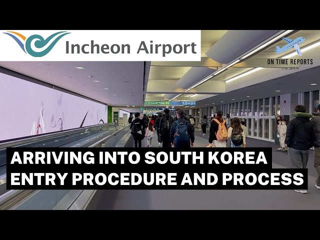 Seoul Incheon (ICN) Airport International Arrivals Procedure and Transfer to Train to City