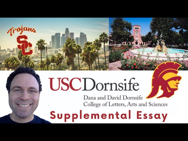 USC Dornsife Supplemental Short Essay Advice