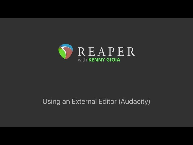 Using an External Editor in REAPER