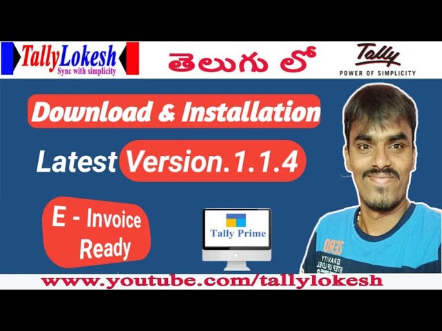 Tally Prime - Latest Version Download / Install in Telugu - By Lokesh