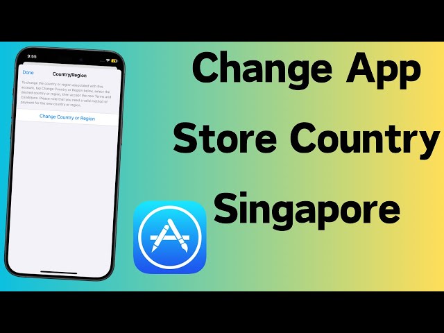 How to Change App Store Country or Region to Singapore | Change iPhone Country or Region | 2024