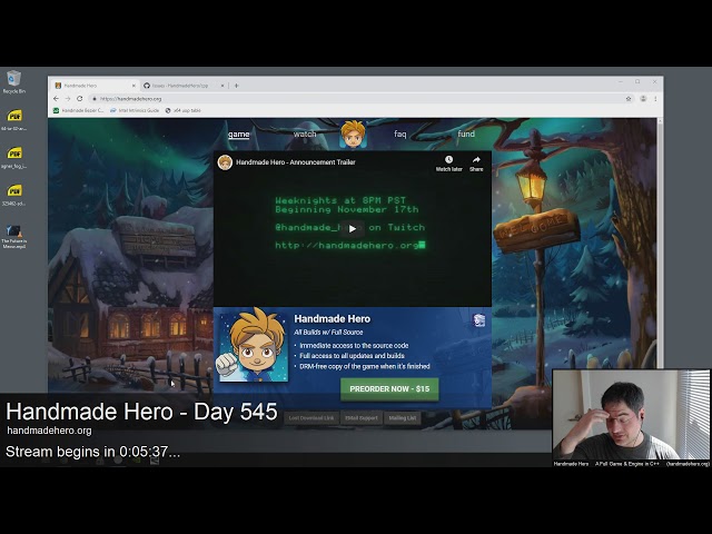 Handmade Hero Chat 017 - Modern x64 Architectures and the Cache