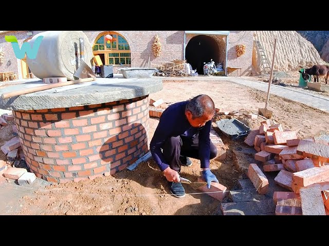 Building unique houses in the ground.  Farmers work together to renovate the land to  crop Part4