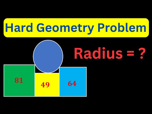 Can You Find Radius of Circle | Step-by-step Explanation | Geometry Problem