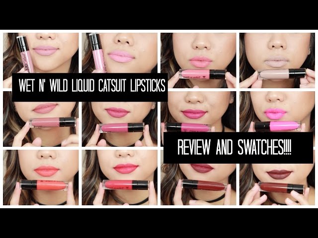 NEW WET N' WILD LIQUID CATSUIT MATTE LIPSTICKS // REVIEW AND SWATCHES